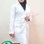 روپوش پزشکی ساده یقه انگلیسی