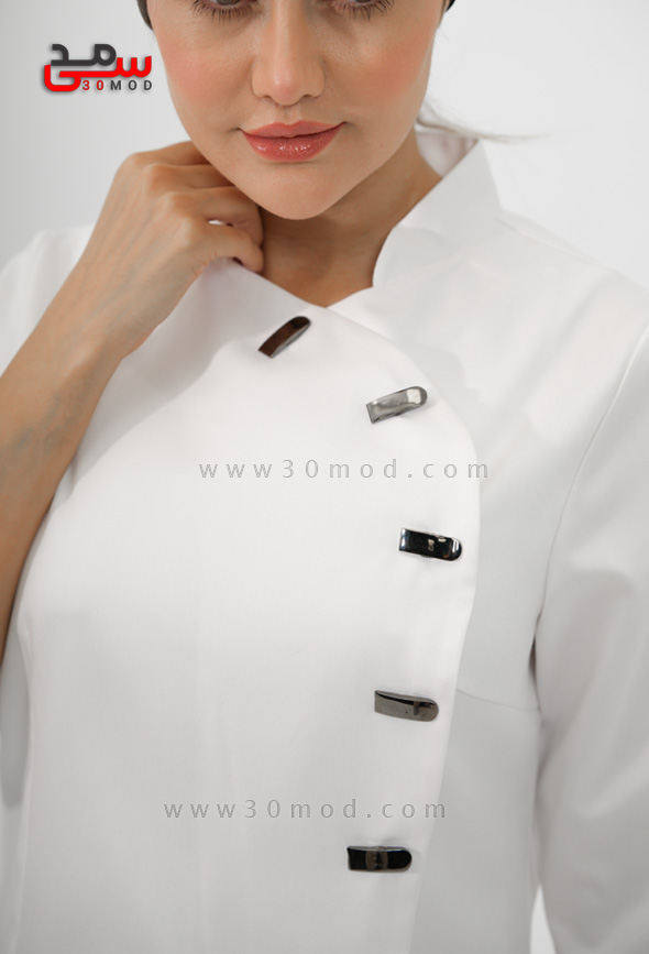 روپوش پزشکی کتی کد508 رنگ سفید