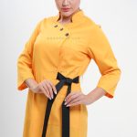 روپوش پزشکی شیک کد 501 خردلی