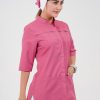 روپوش پزشکی فانتزی کد 602 صورتی سرخابی