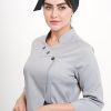 روپوش پزشکی شیک کد 501 طوسی