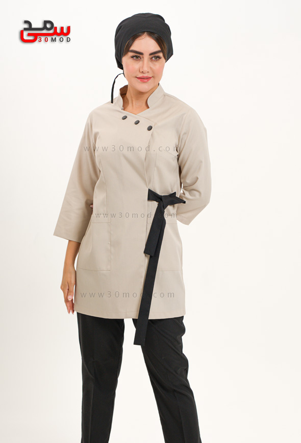 روپوش پزشکی شیک کد 501 کرم
