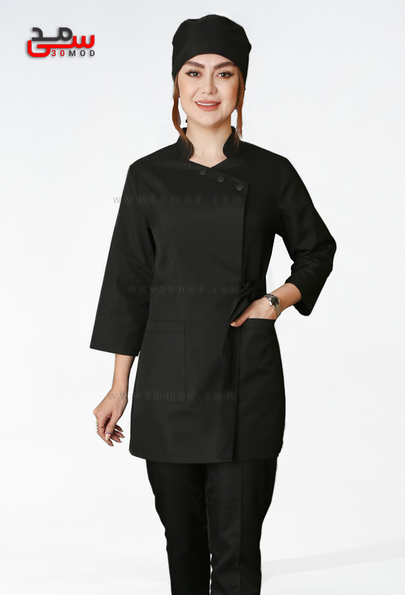 روپوش پزشکی شیک کد 501 مشکی