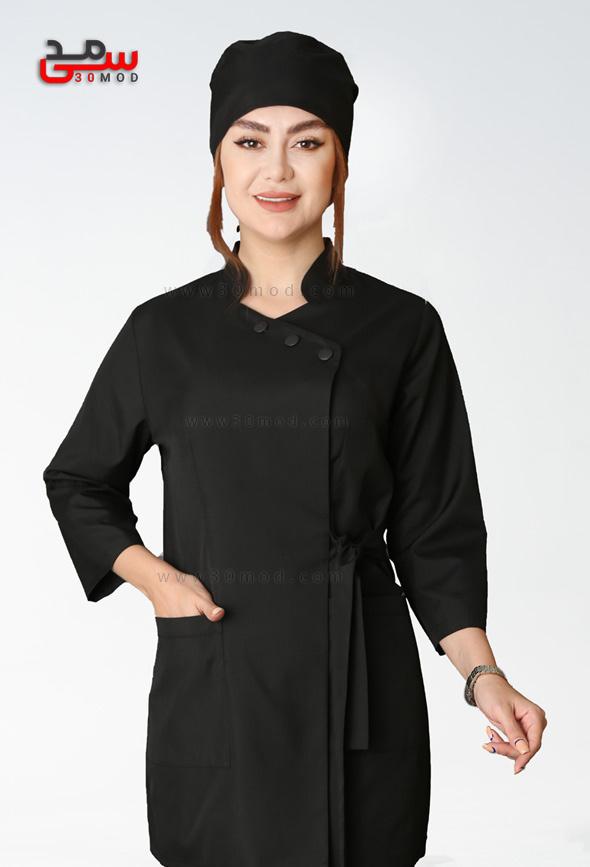 روپوش پزشکی شیک کد 501 مشکی